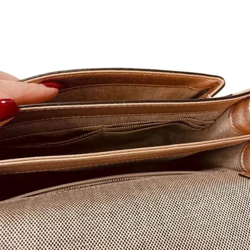 Rebecca Minkoff ‘christy’ Metallic Leather Shoulder Bag in rose gold